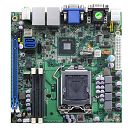 MANO873 - Mini-ITX SBC with LGA1155 Socket 3rd Gen Intel® Core™ Processor, Intel® Q77, VGA/DVI-D, Dual LANs and USB 3.0